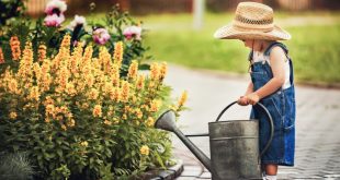 child gardening