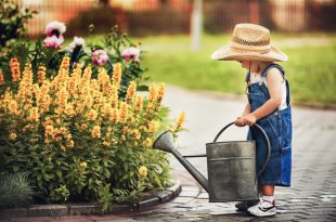 child gardening